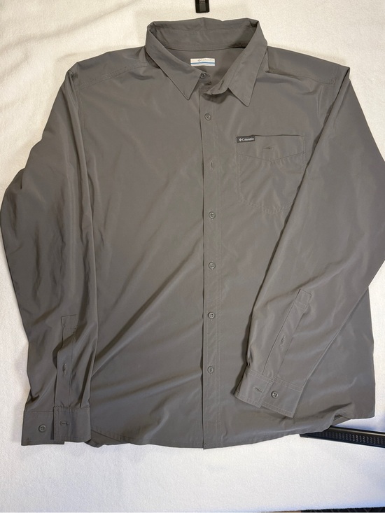 Columbia Other - Columbia Grey Performance Button Up Shirt Men’s XL Lightweight Fishing Hiking